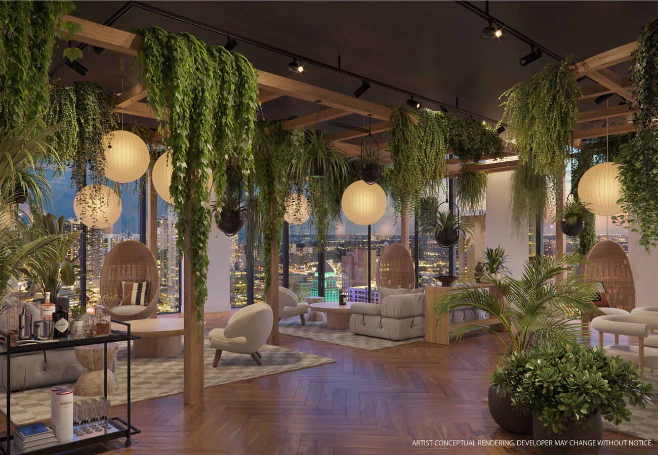 Greenhouse, un oasis urbano con vegetación relajante y plantas durante todo el año para relajarse y descansar en su tiempo libre.